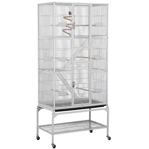 Extra Large Bird Cage with Detachable Stand - White by Yaheetech