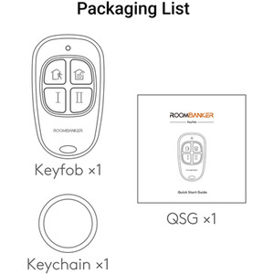 Wireless Key fob - White by Roombanker