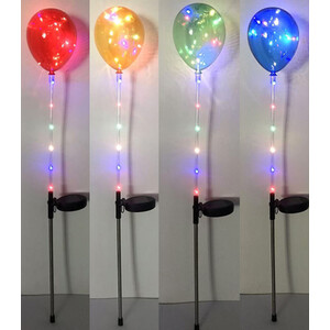 Solar Powered Balloon Stake Light - Multicolour