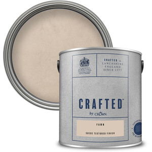 Crown Crafted Suede Textured Paint - Fawn by Crown Paints