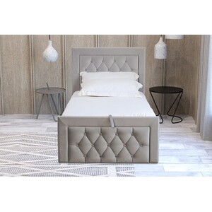 Mia Ottoman Bed - Grey / Single