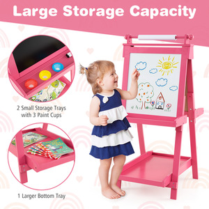 3-in-1 Double-sided Art Easel by Costway