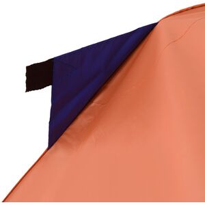 Outsunny Six Man Hexagon Pop Up Tent - Orange and Blue by Outsunny