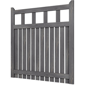 Spruce Wood Garden Fence Gate with Raised Sides by Livingandhome