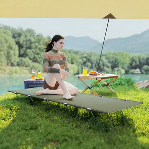 Outsunny Lightweight Camping Cot Portable Compact Sleeping Bed with Carry Bag by Outsunny