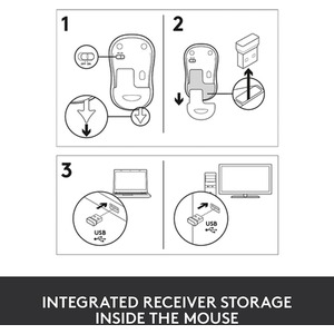 Logitech M185 Wireless Mouse Black - Black by Logitech