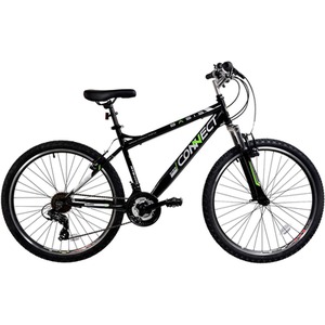 Basis Connect Adult's Hardtail MTB, 26In - Black/Green by Basis