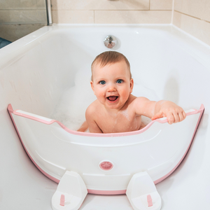 BabyDam Bathwater Barrier alternative to a baby bath suitable from birth - Pink by BabyDam