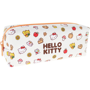 Pumpkin Hello Kitty Pencil Case - White and Orange by Hello Kitty