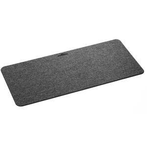 Durable Felt Desk Mat With Phone Holder - Charcoal by Durable