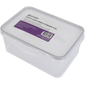 Clip and Lock Food Storage - 2.2l