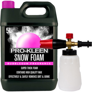 Snow Foam Shampoo with Karcher K Series Snow Foam Lance Pressure Washer - White / 5L Bubblegum by Pro-Kleen