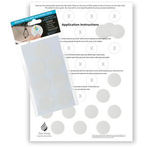 Non slip Bath Stickers - White - White by Slips Away