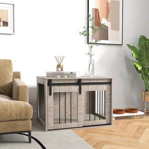 PawHut Dog Crate Furniture with Removable Cushion by PawHut