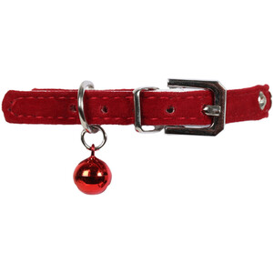 Diamante Cat Collar with Bell - Red by Clever Paws