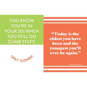 Talk 30 To Me - Fun Age Quote Pocket Book - Green by Bee Three Books