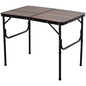 Outsunny 3ft Folding Camping Table - Brown by Outsunny