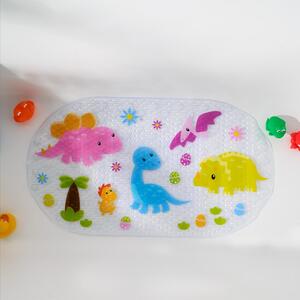 Dinosaur Kids Bath Mat - Pink by OHS