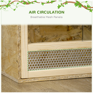 PawHut Reptile Terrarium Vivarium Climbing Pet Containers - Natural by PawHut