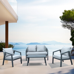 Eleanor Sofa Set - Grey