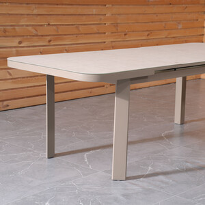 Charlotte Extension Dining Table Set - Beige by Malay