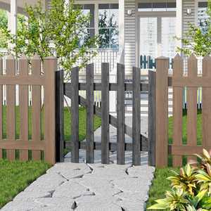 Outdoor Wooden Garden Gate Fence Door with Latch by lifeideas