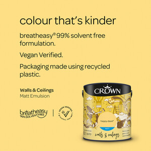 Crown Wall and Ceilings Matt Emulsion - Happy Daze by Crown Paints
