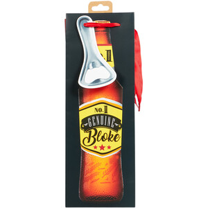 Pack of 2 Beer and Starry Bottle Gift Bags - Black and Red