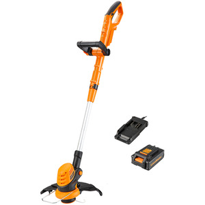 LawnMaster 24V 25cm Cordless Grass Trimmer and Edger - Orange by LawnMaster
