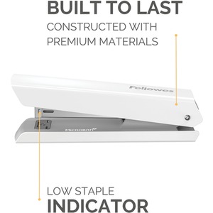 Fellowes Full Strip Stapler 20 Sheet Capacity - White by Fellowes