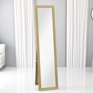 Rustic Full Length Mirror Freestanding Or Hanging - Natural Brown by Pirlo Plush