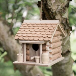 Garden Wild Bird House - Brown by Garden Mile
