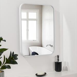 Metal Bathroom Wall Mirror - White by OHS