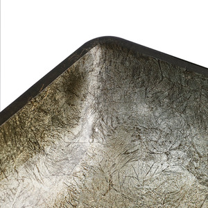 Tempered Glass Bathroom Sink with Unique Pattern - Gold by Livingandhome