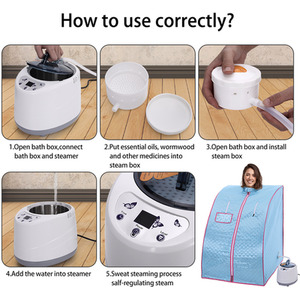 Portable Sauna Steam Kit for Home Spa by Livingandhome