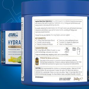 Hydration Electrolyte and Vitamin Powder - Lemon and Lime / Lemon and Lime by Applied Nutrition