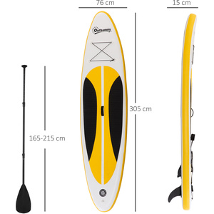 Outsunny 10ft Inflatable Board - Yellow by Outsunny