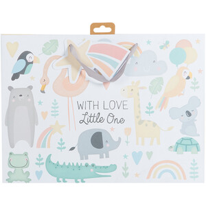 Little One Baby Shopper Gift Bag - White