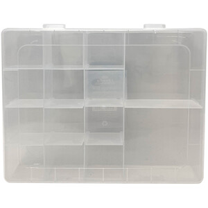 Compartment Storage Box - Clear / 14 Compartments by i-doodle