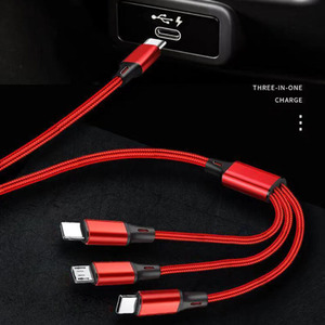 3in1 Nylon Weaving Charging Cable mix