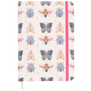 Floral Insect Print Notebook, Journal - A5 by Kingsbury Gifts