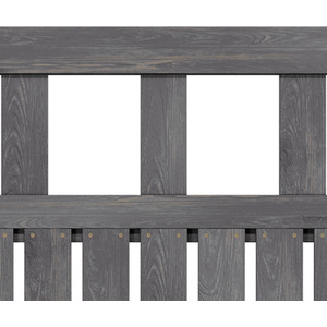 Spruce Wood Garden Fence Gate with Raised Sides by Livingandhome