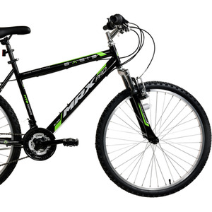 Basis MRX Pro Adult's Hardtail MTB, 26In - Black/Green by Basis