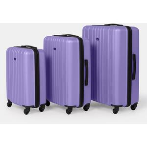 3 Piece Set Of Suitcase Travel Luggage - Lilac by OHS