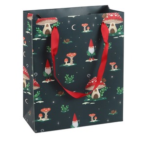 Gnome Sweet Gnome Print Gift Bag - Medium - Multicolour by Kingsbury Gifts