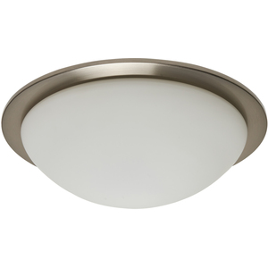 Arwel LED Bathroom Glass Dome Flush Ceiling Light by Litecraft
