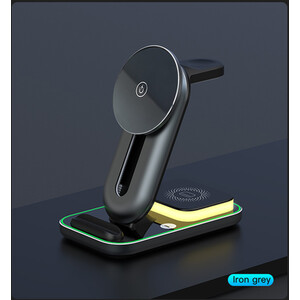 4 in 1 Wireless Charging Stand - Black