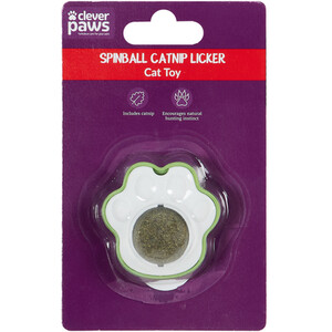 Spinball Catnip Licker by Clever Paws