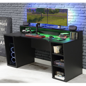 Power X Gaming Desk - Black by Flair