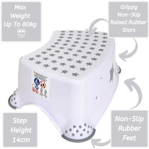 Toilet Training Seat and Step Stool Bundle - White by Babycurls